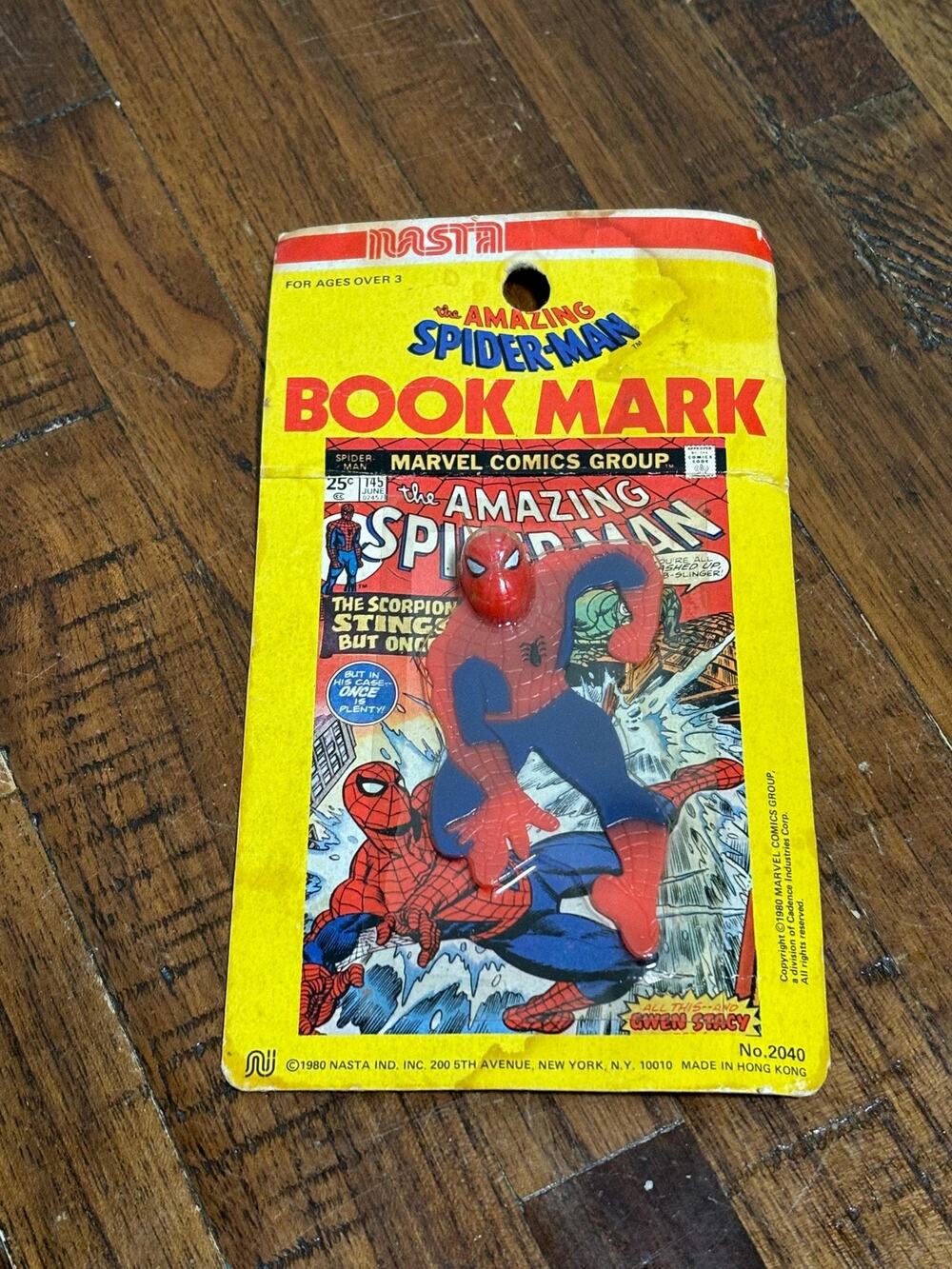Vintage Spider Man Book Mark 1980 NEW